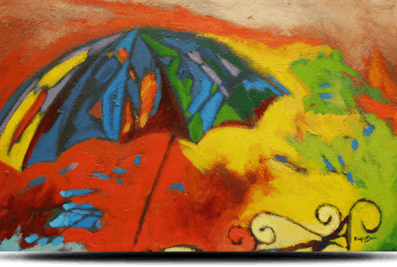 Sombrilla, Bosque y Circunstancia, 14×22″